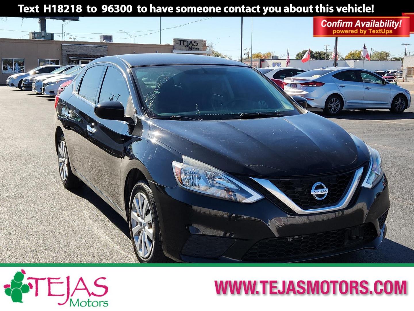 2019 BLACK Nissan Sentra S (3N1AB7AP3KY) with an Engine: 1.8L DOHC 16-Valve 4-Cylinder engine, located at 4110 Avenue Q, Lubbock, 79412, 33.556553, -101.855820 - Photo#0