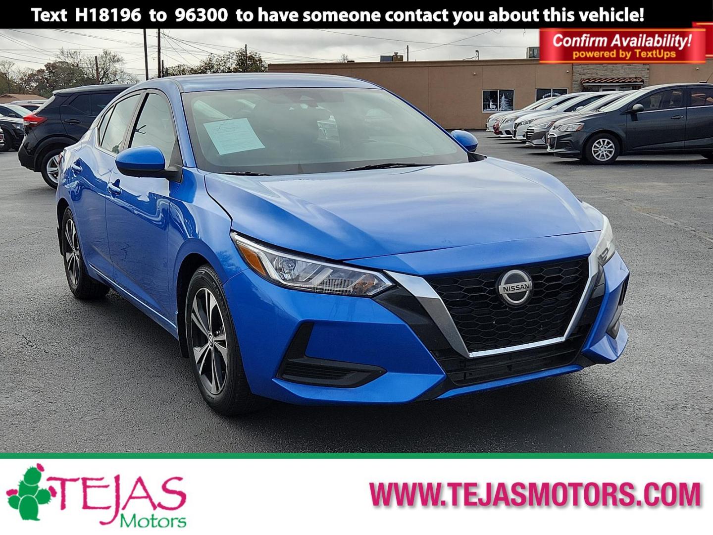 2021 BLUE /Charcoal - G Nissan Sentra SV (3N1AB8CV3MY) with an Engine: 2.0L DOHC 4-Cylinder engine, located at 4110 Avenue Q, Lubbock, 79412, 33.556553, -101.855820 - 11/23/2024 INSPECTION IN ENVELOPE GOD - Photo#0