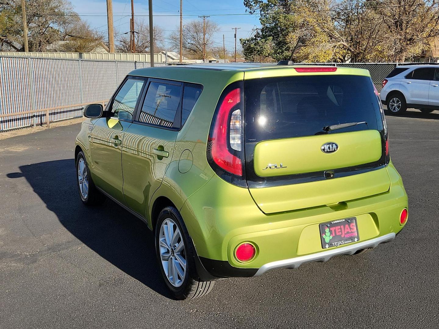 2018 GREEN Kia Soul + (KNDJP3A50J7) with an Engine: 2.0L GDI DOHC Dual CVVT I4 engine, located at 4110 Avenue Q, Lubbock, 79412, 33.556553, -101.855820 - Photo#2