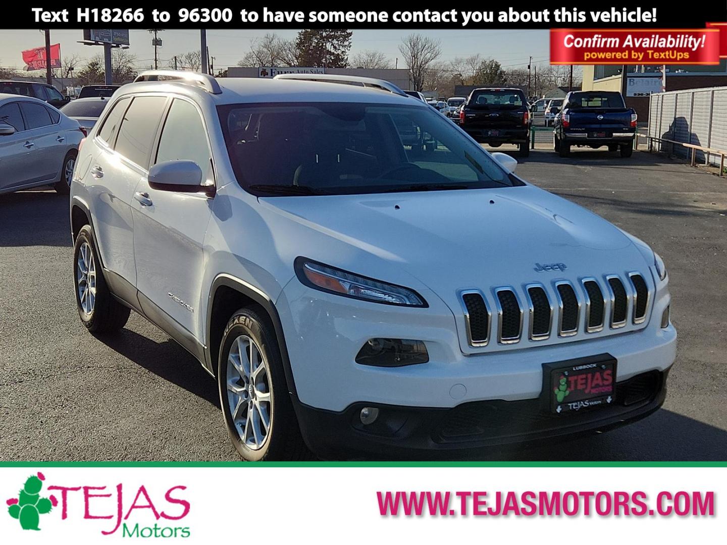 2016 WHITE Jeep Cherokee Latitude (1C4PJLCB9GW) with an ENGINE: 2.4L I4 MULTIAIR engine, located at 4110 Avenue Q, Lubbock, 79412, 33.556553, -101.855820 - 12/21/2024 INSPECTION IN ENVELOPE GOD 12/26/2024 KEY IN ENVELOPE GOD - Photo#0