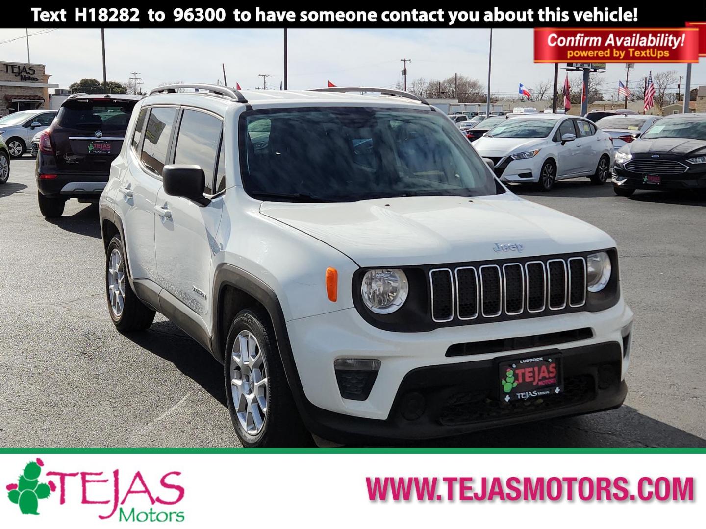 2020 WHITE Jeep Renegade Sport (ZACNJAAB1LP) with an ENGINE: 2.4L I4 ZERO EVAP M-AIR engine, located at 4110 Avenue Q, Lubbock, 79412, 33.556553, -101.855820 - 12/21/2024 INSPECTION IN ENVELOPE GOD - Photo#0