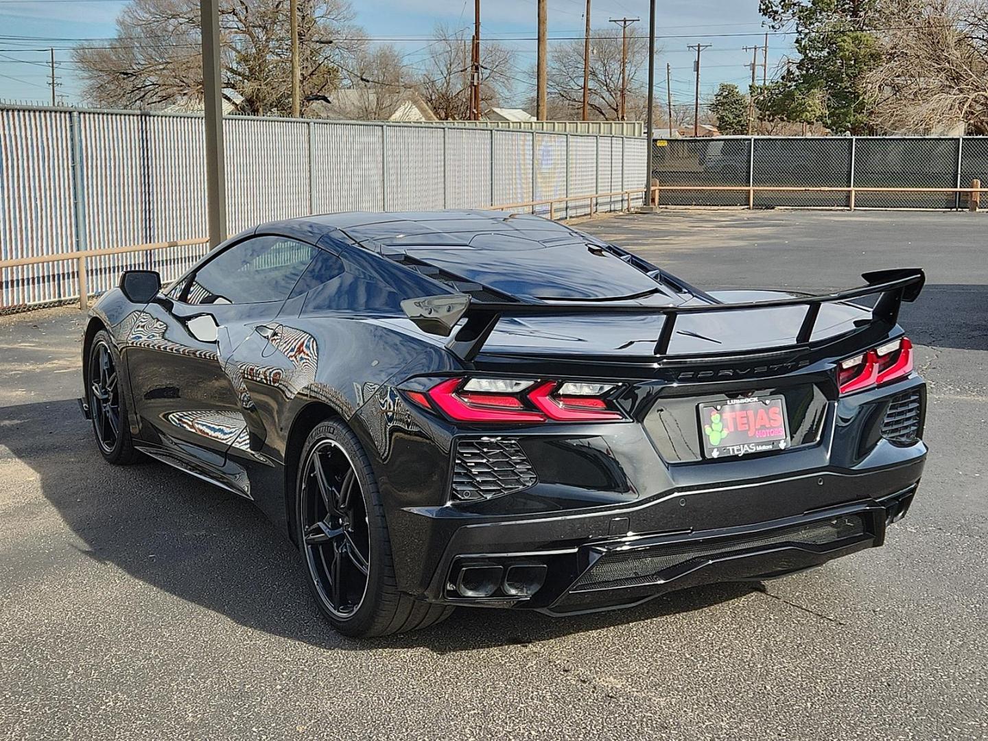 2023 Black - GBA /Jet Black - HTA Chevrolet Corvette 1LT (1G1YA2D46P5) with an ENGINE, 6.2L V8 DI, HIGH-OUTPUT engine, located at 4110 Avenue Q, Lubbock, 79412, 33.556553, -101.855820 - Photo#2