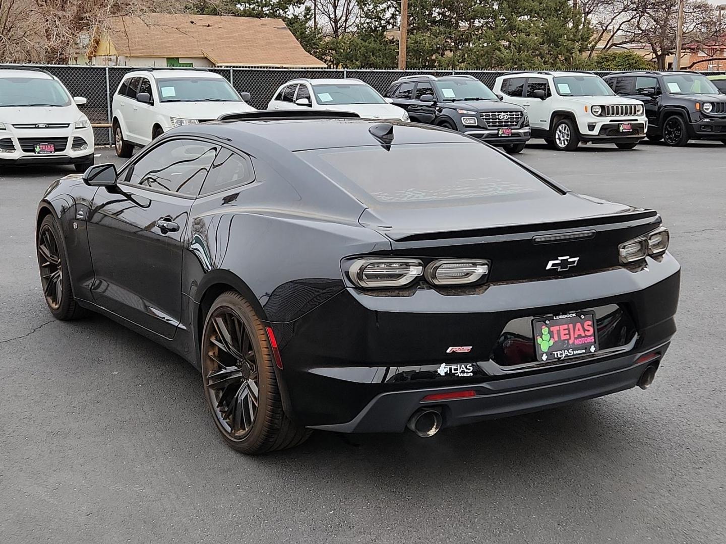 2019 Black Chevrolet Camaro 1LT (1G1FA1RS2K0) with an ENGINE, 3.6L V6, DI, VVT engine, located at 4110 Avenue Q, Lubbock, 79412, 33.556553, -101.855820 - Photo#2