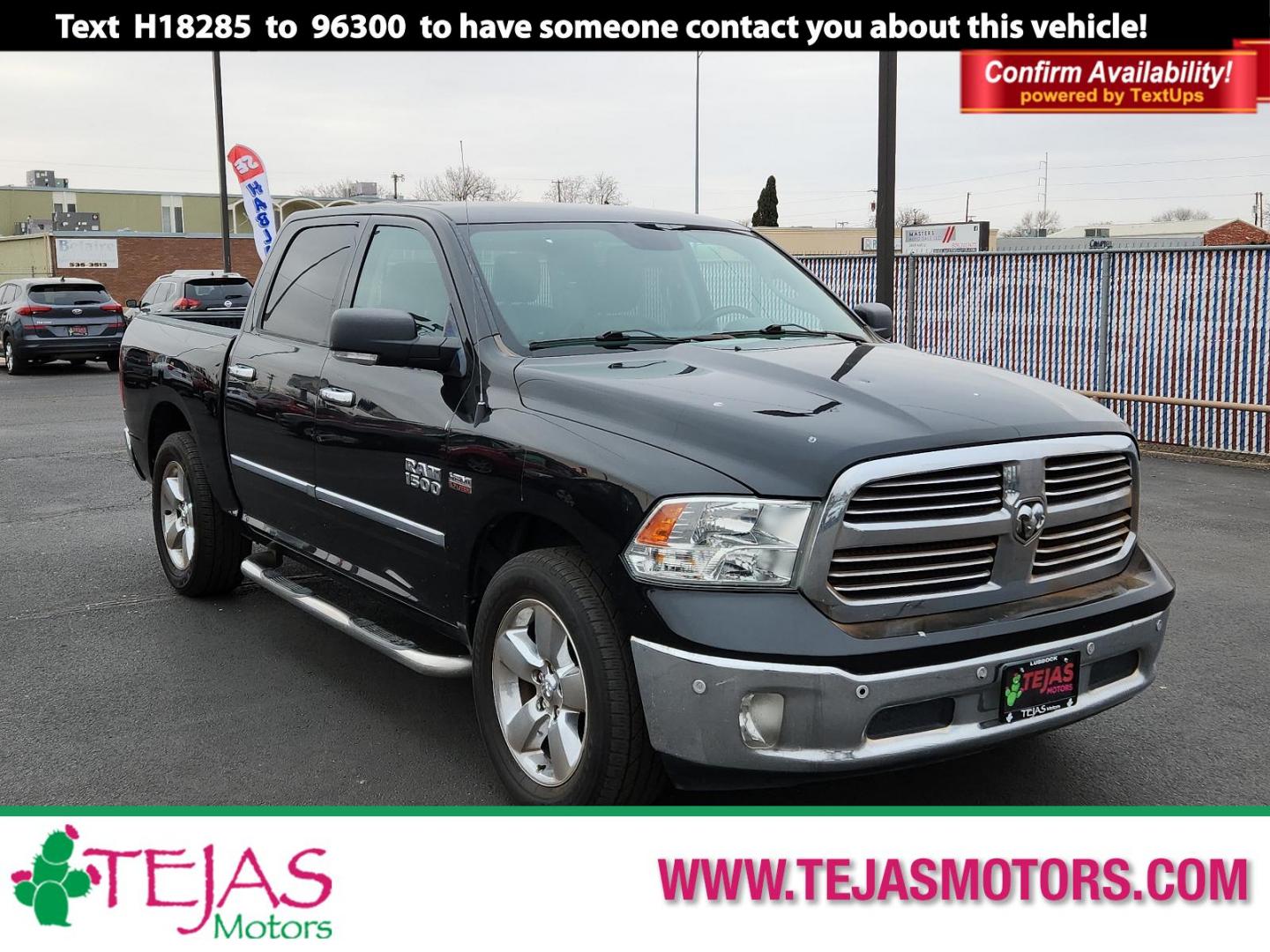 2017 BLACK Ram 1500 Big Horn (1C6RR7LT1HS) with an ENGINE: 5.7L V8 HEMI MDS VVT engine, located at 4110 Avenue Q, Lubbock, 79412, 33.556553, -101.855820 - 12/26/2024 INSPECTION IN ENVELOPE GOD 01/15/2025 KEY IN ENVELOPE GOD - Photo#0