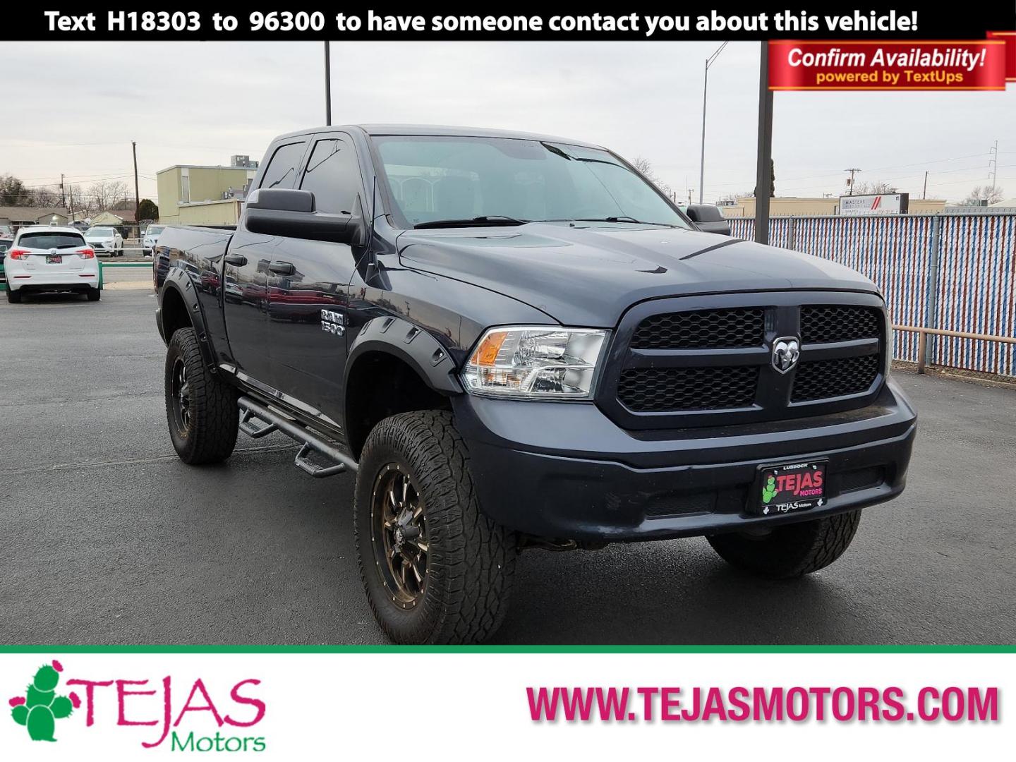 2018 GRAY Ram 1500 Tradesman (1C6RR7FG9JS) with an ENGINE: 3.6L V6 24V VVT engine, located at 4110 Avenue Q, Lubbock, 79412, 33.556553, -101.855820 - 01/15/2025 KEY IN ENVELOPE GOD - Photo#0