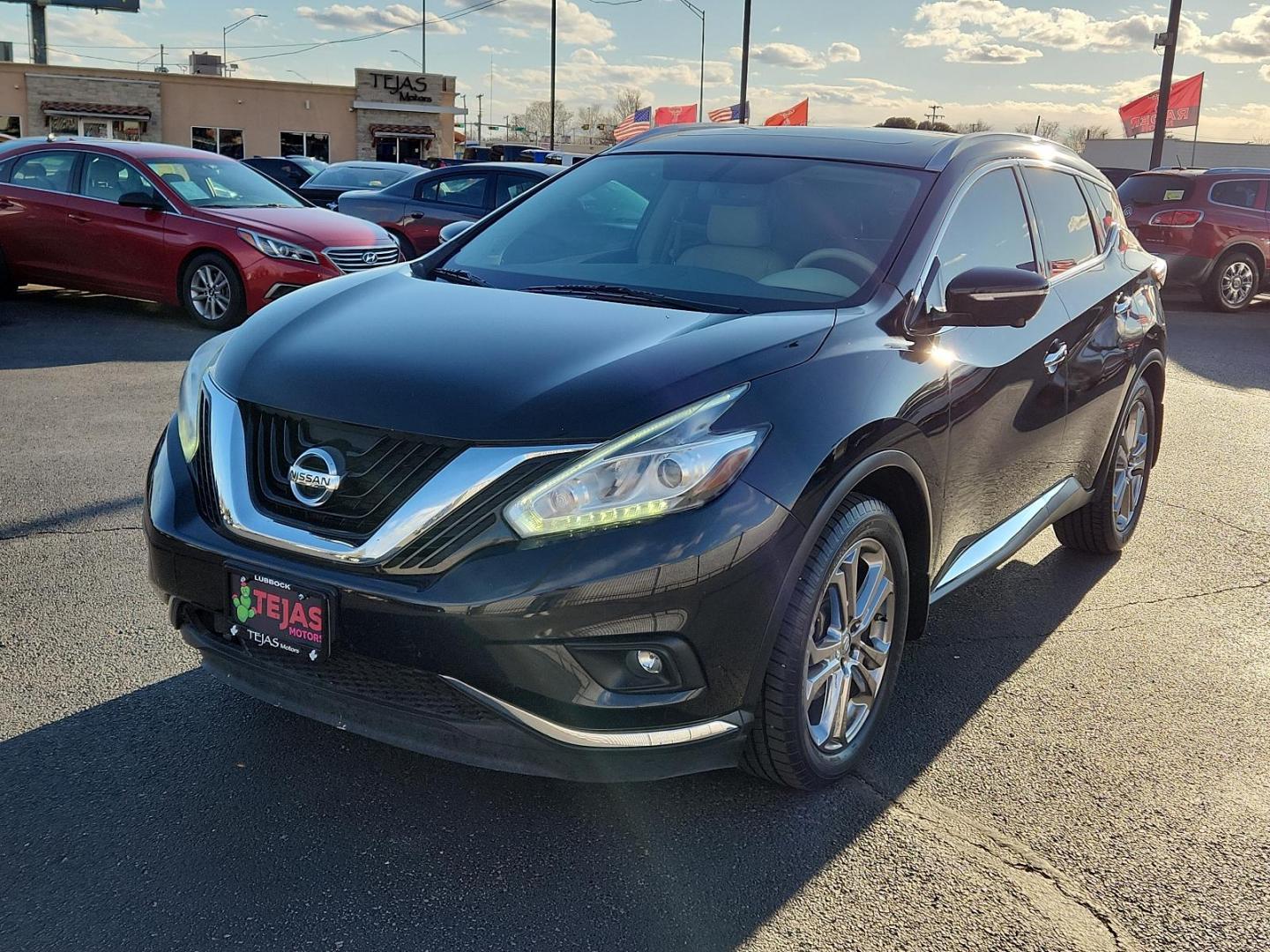 2015 BLACK Nissan Murano Platinum (5N1AZ2MG3FN) with an Engine: 3.5L V6 DOHC engine, located at 4110 Avenue Q, Lubbock, 79412, 33.556553, -101.855820 - Photo#3