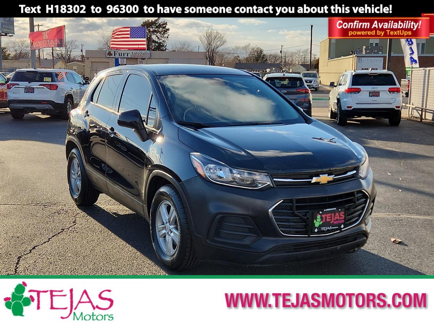 2021 BLACK Chevrolet Trax LS (KL7CJKSB0MB) with an ENGINE, ECOTEC TURBO 1.4L VARIABLE VALVE TIMING DOHC 4-CYLINDER SEQUENTIAL MFI engine, located at 4110 Avenue Q, Lubbock, 79412, 33.556553, -101.855820 - Photo#0