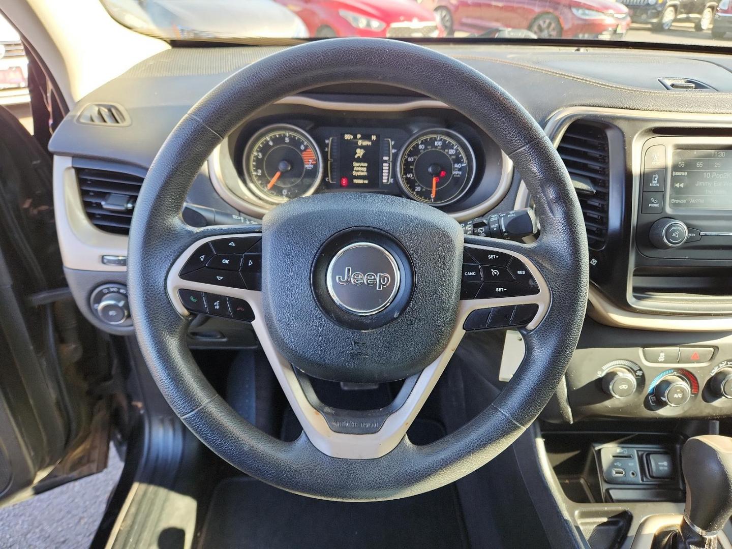 2018 BLACK Jeep Cherokee Latitude (1C4PJLCB3JD) with an 2.4L L4 DOHC 16V engine, located at 4110 Avenue Q, Lubbock, 79412, 33.556553, -101.855820 - Photo#10