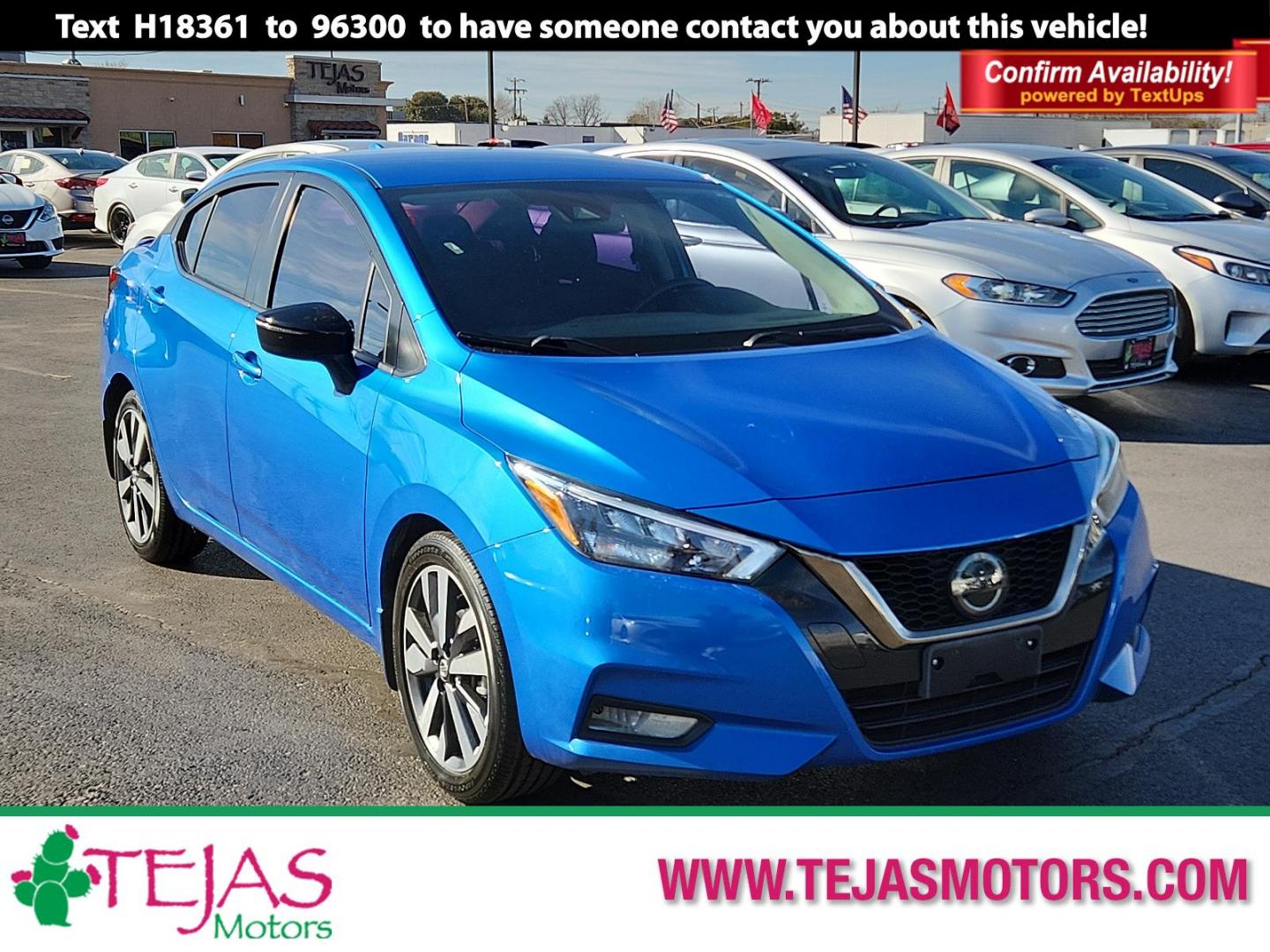 2020 BLUE Nissan Versa SR (3N1CN8FV1LL) with an Engine: 1.6L DOHC 16-Valve 4-Cylinder engine, located at 4110 Avenue Q, Lubbock, 79412, 33.556553, -101.855820 - 02/05/2025 KEY IN ENVELOPE GOD - Photo#0