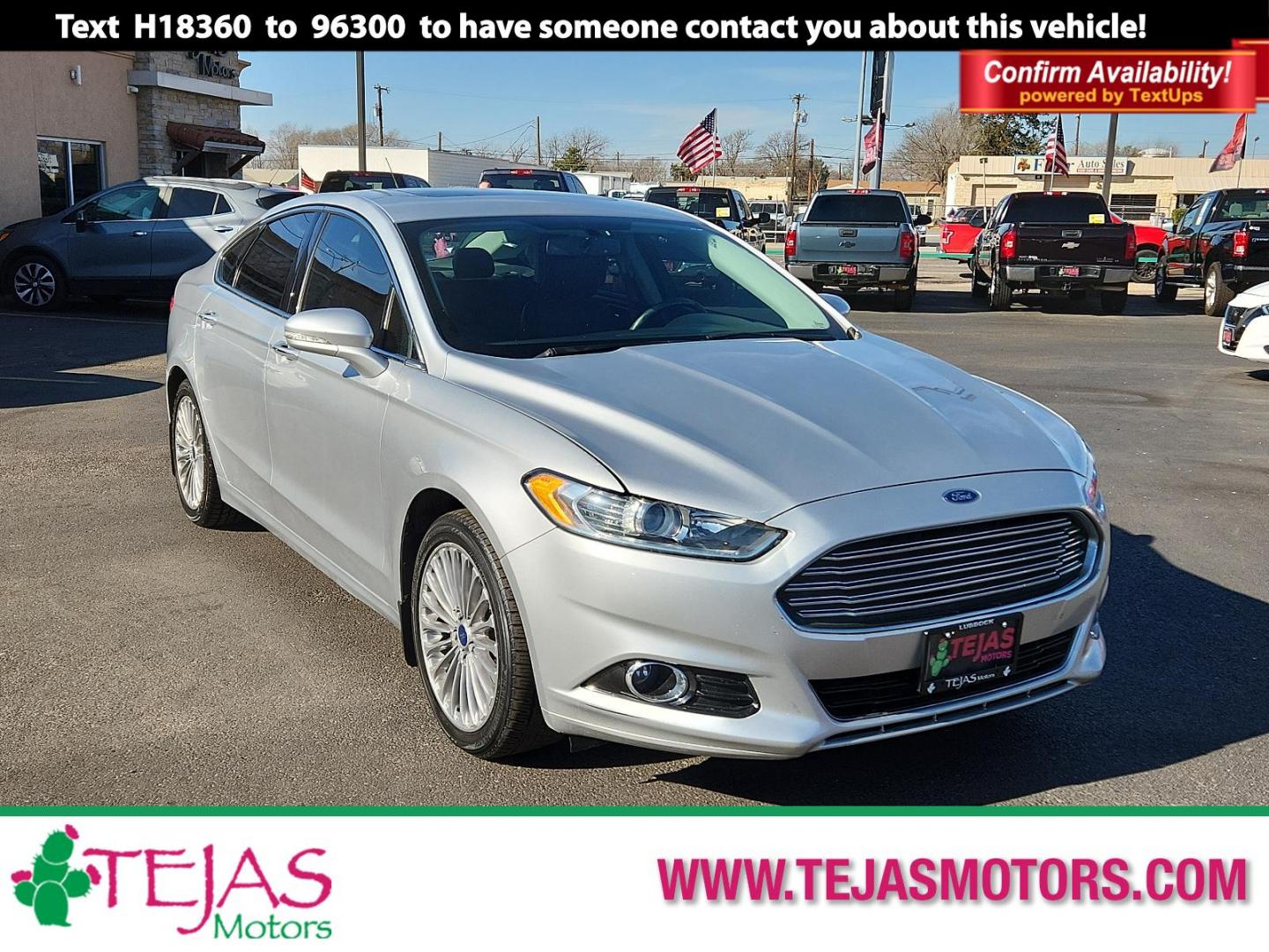 2016 Silver Ford Fusion Titanium (3FA6P0K93GR) with an ENGINE: 2.0L ECOBOOST engine, located at 4110 Avenue Q, Lubbock, 79412, 33.556553, -101.855820 - 02/05/2025 KEY IN ENVELOPE GOD - Photo#0