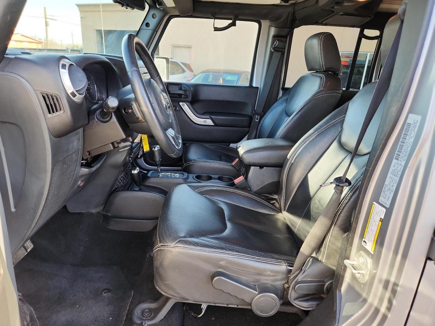 2016 Silver Jeep Wrangler Unlimited Sahara (1C4BJWEG5GL) with an ENGINE: 3.6L V6 24V VVT engine, located at 4110 Avenue Q, Lubbock, 79412, 33.556553, -101.855820 - Photo#6