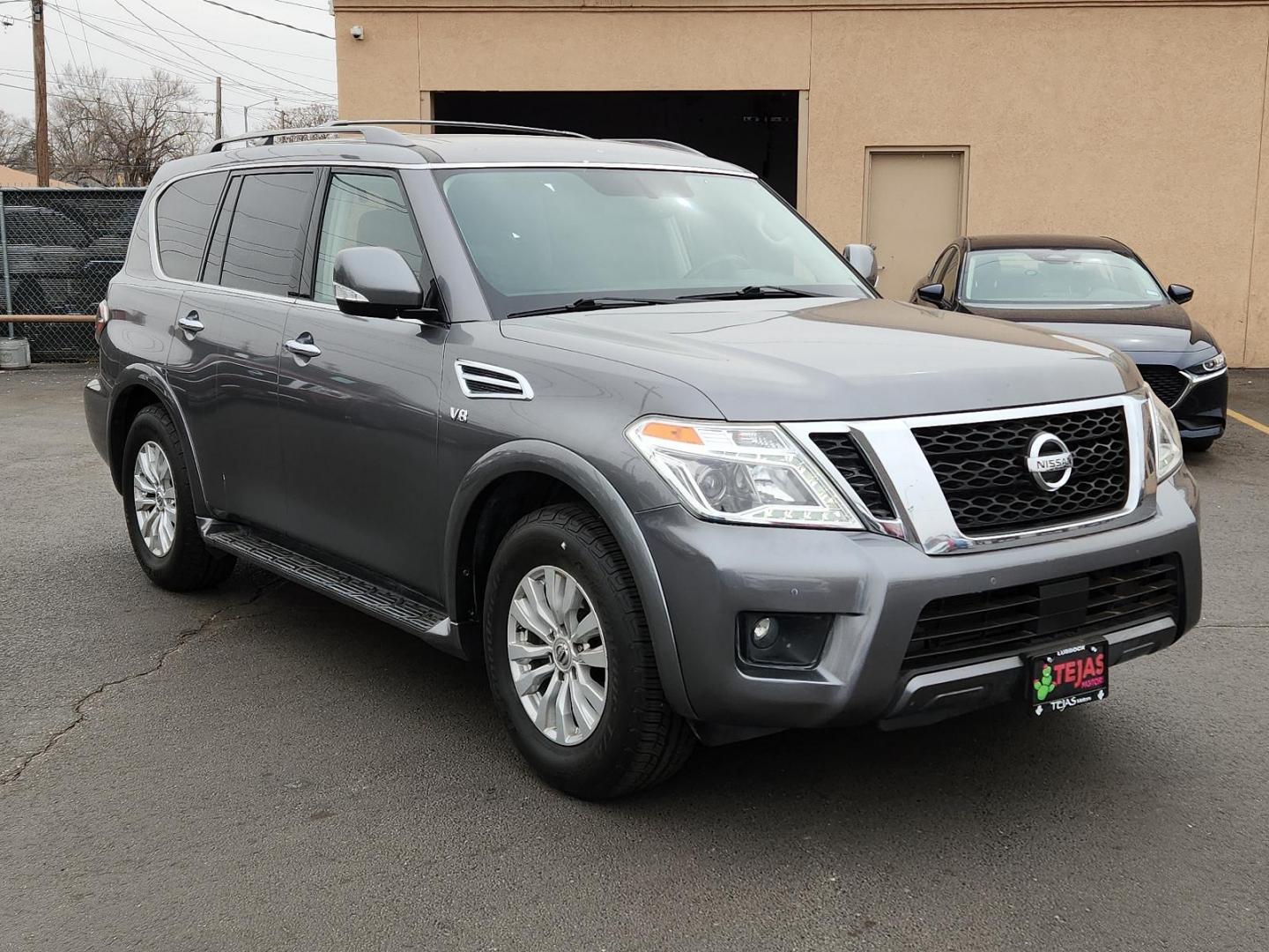 2019 GRAY Nissan Armada SV (JN8AY2ND0K9) with an Engine: 5.6L DOHC 32V Endurance V8 engine, located at 4110 Avenue Q, Lubbock, 79412, 33.556553, -101.855820 - 02/05/2025 KEY IN ENVELOPE GOD - Photo#3