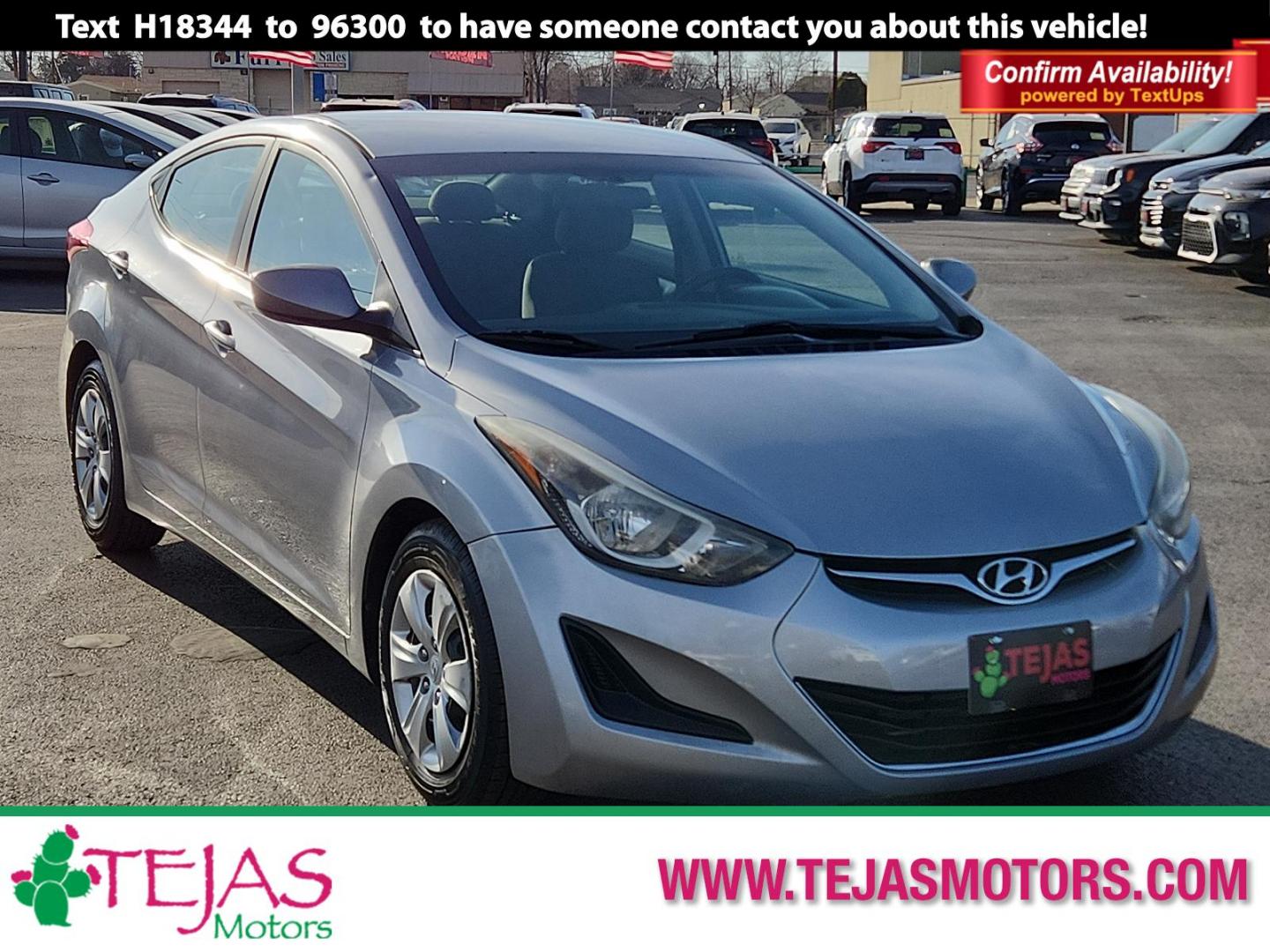 2016 SILVER Hyundai Elantra SE (5NPDH4AE1GH) with an Engine:1.8L DOHC 16V 4-Cylinder D-CVVT MPI engine, located at 4110 Avenue Q, Lubbock, 79412, 33.556553, -101.855820 - 02/13/2025 KEY IN ENVELOPE GOD - Photo#0