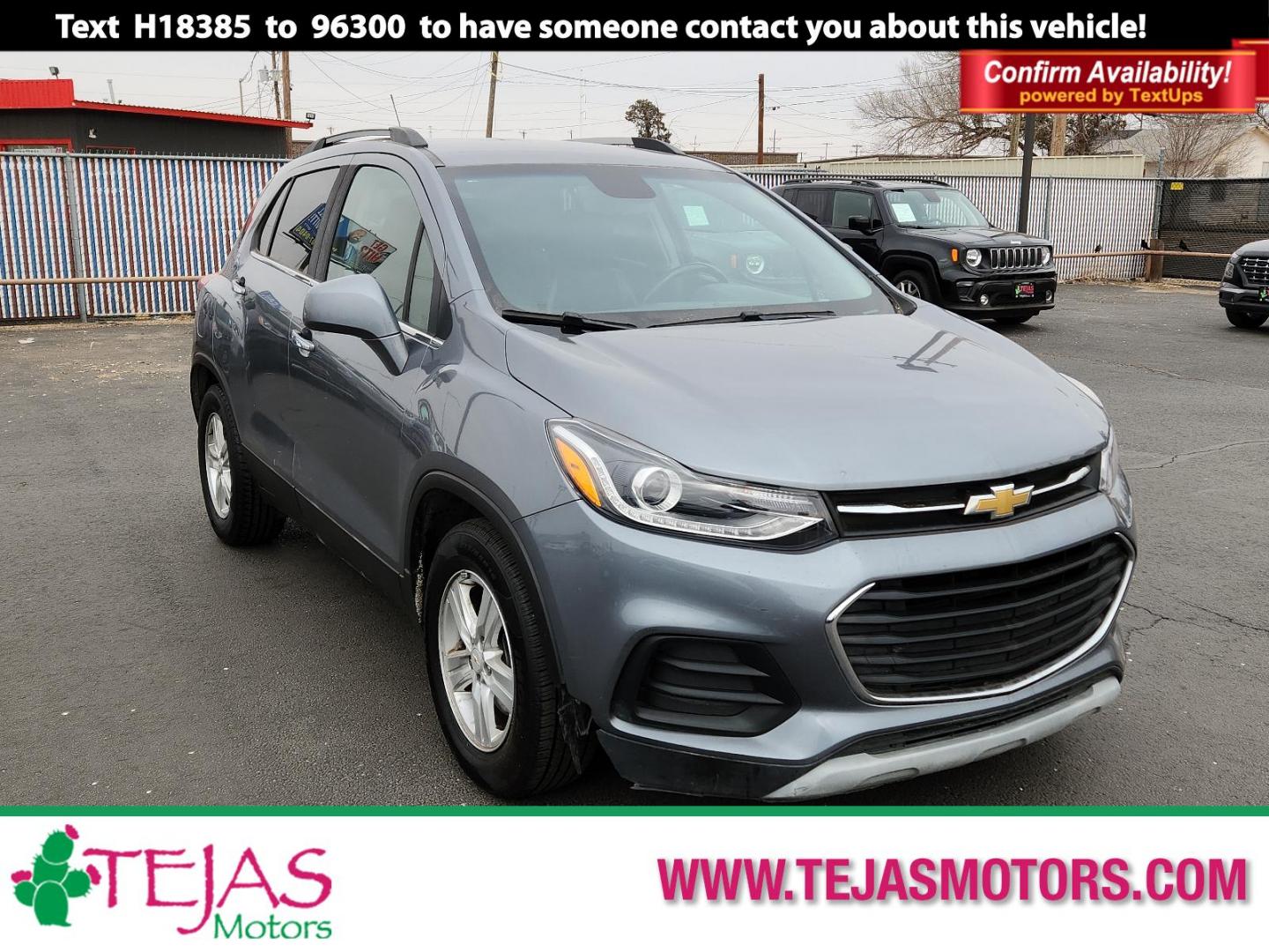 2019 GRAY Chevrolet Trax LT (KL7CJLSB0KB) with an ENGINE, ECOTEC TURBO 1.4L VARIABLE VALVE TIMING DOHC 4-CYLINDER SEQUENTIAL MFI engine, located at 4110 Avenue Q, Lubbock, 79412, 33.556553, -101.855820 - Photo#0