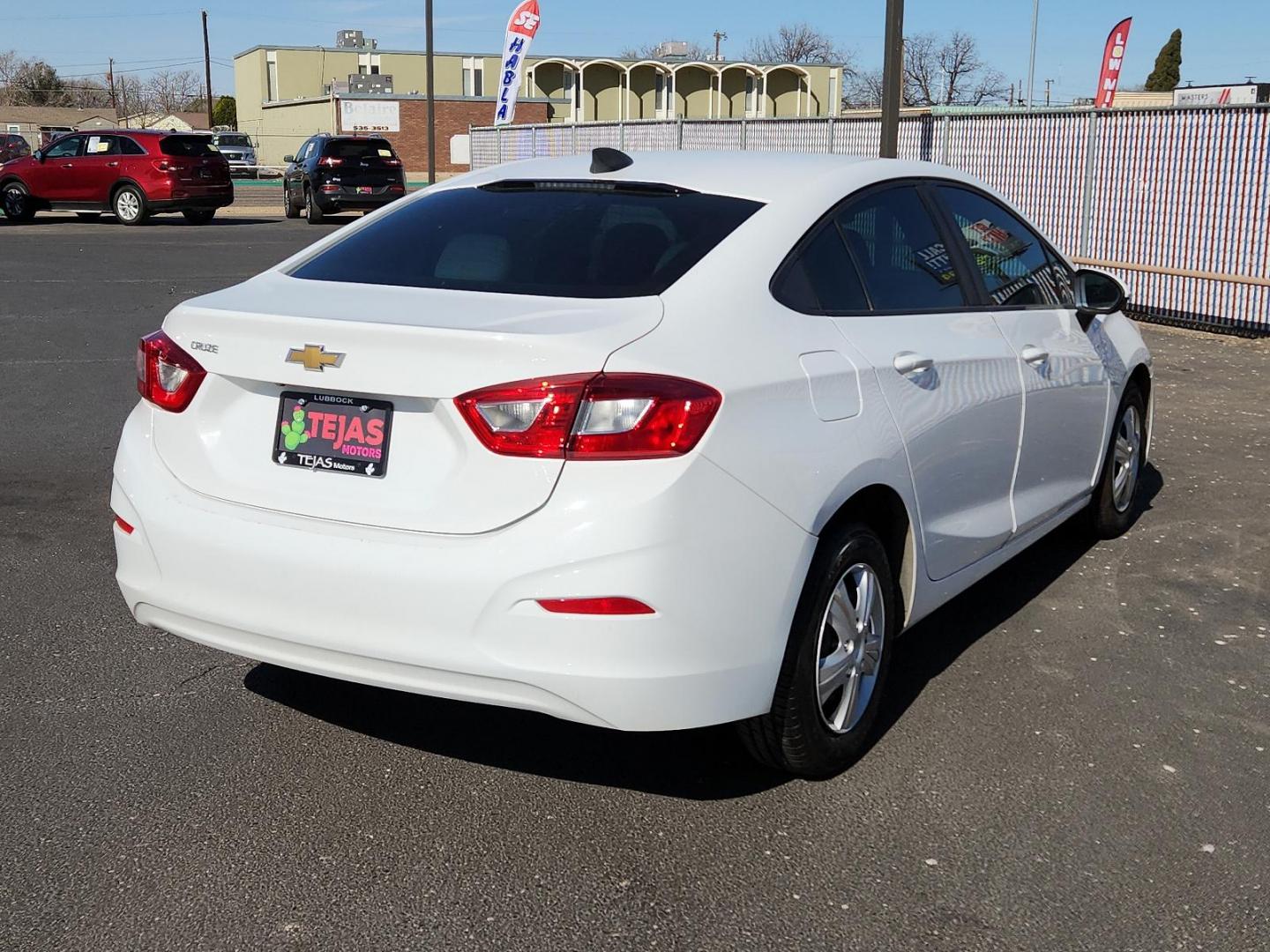 2019 WHITE Chevrolet Cruze LS (1G1BC5SM4K7) with an ENGINE, 1.4L TURBO DOHC 4-CYLINDER DI engine, located at 4110 Avenue Q, Lubbock, 79412, 33.556553, -101.855820 - Photo#1