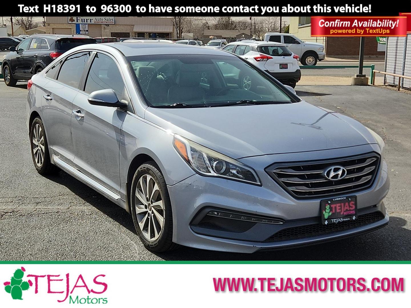 2016 GRAY Hyundai Sonata 2.4L Sport (5NPE34AF2GH) with an Engine: 2.4L GDI 4-Cylinder engine, located at 4110 Avenue Q, Lubbock, 79412, 33.556553, -101.855820 - 02/27/2025 KEY IN ENVELOPE GOD - Photo#0