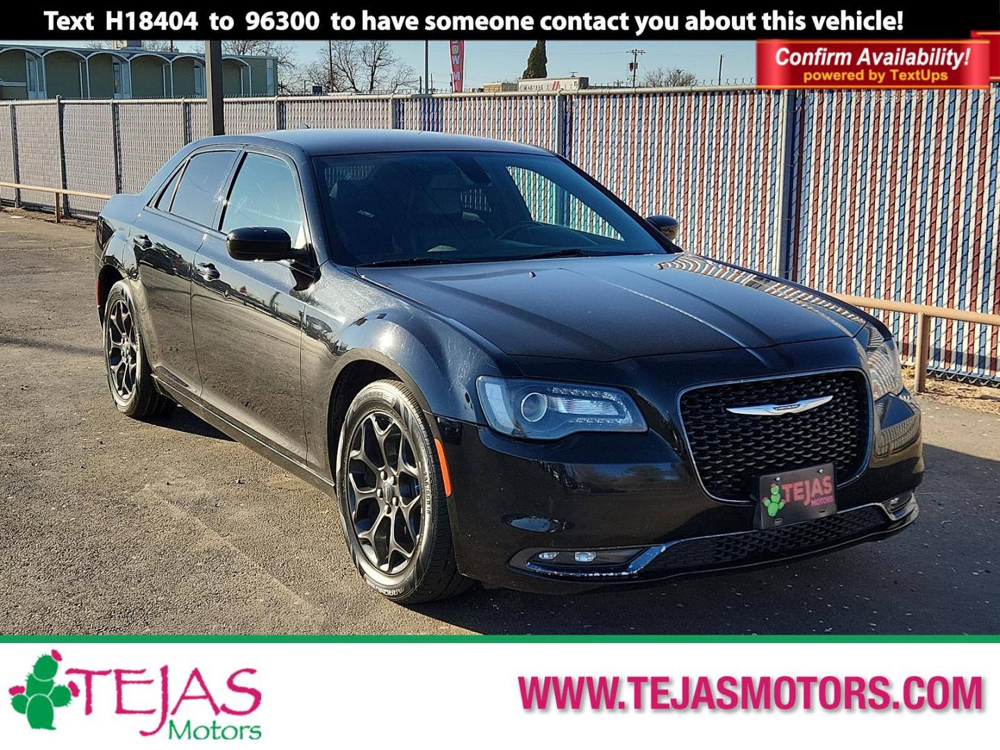 2019 Gloss Black Chrysler 300 300S (2C3CCAGG8KH) with an ENGINE: 3.6L V6 24V VVT engine, located at 4110 Avenue Q, Lubbock, 79412, 33.556553, -101.855820 - 03/01/2025 KEY IN ENVELOPE GOD - Photo#0